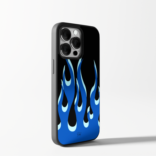 Flames - Blue